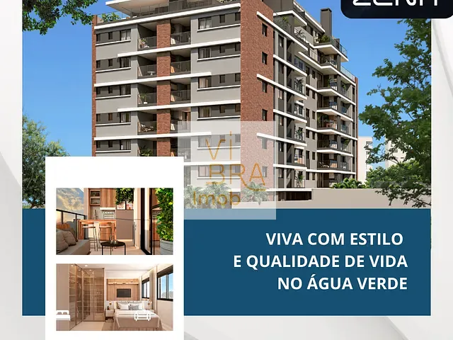 Apartamento 2 quartos e 2 banheiros, à venda, no bairro Água Verde em Curitiba