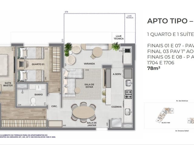 Apartamento 2 quartos e 2 banheiros, à venda, no bairro Barra da Tijuca em Rio de Janeiro