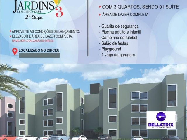 Apartamento 3 quartos e 2 banheiros, à venda, no bairro Novo Horizonte em Teresina