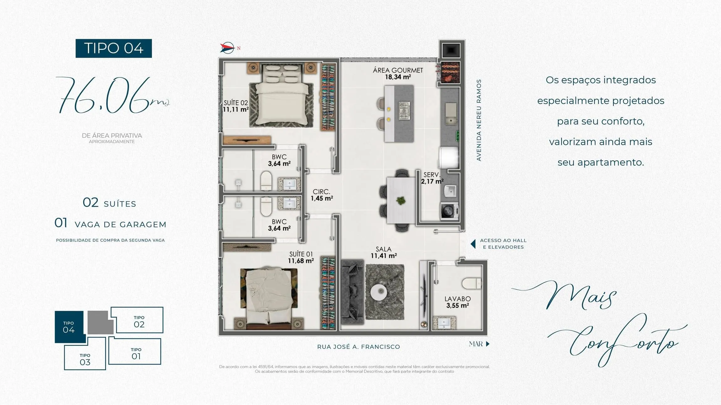 Apartamento, 3 quartos, 103 m² - Foto 21