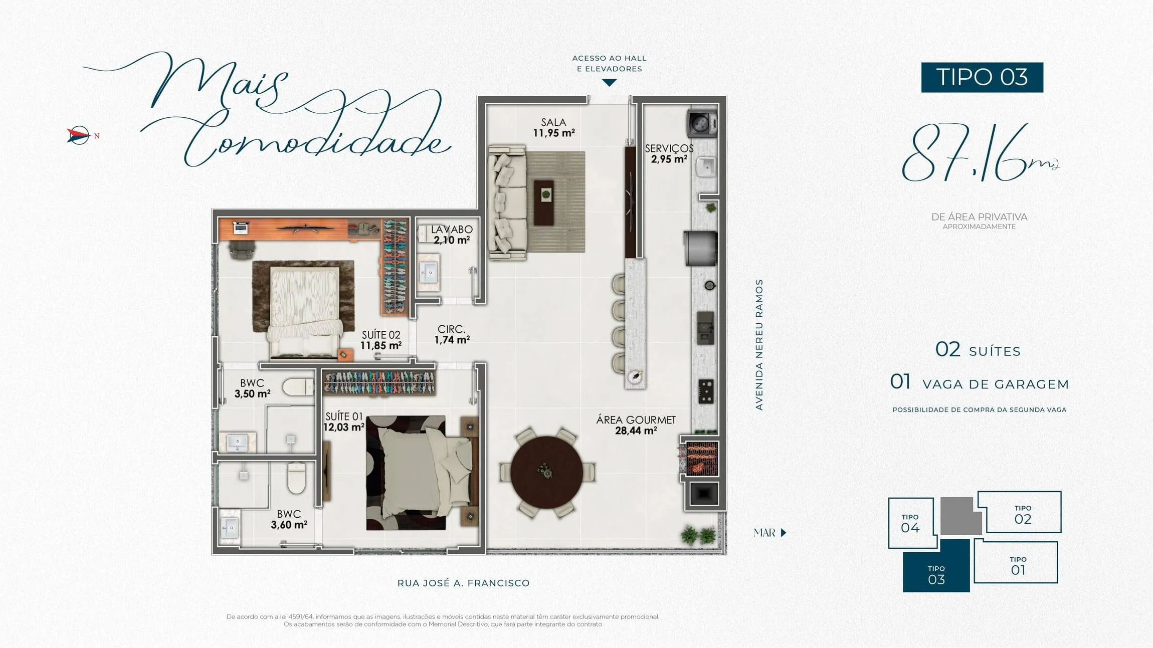 Apartamento, 3 quartos, 103 m² - Foto 20
