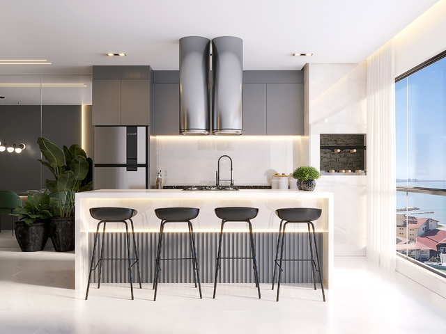 Apartamento com 148m² 3 quartos e 2 banheiros, à venda, no bairro Praia Alegre em Penha
