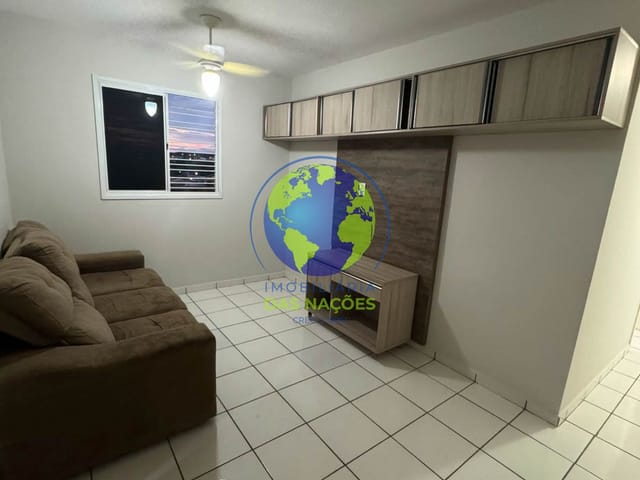 Apartamento com 47m² 2 quartos e 1 banheiro, à venda, no bairro Parque Residencial das Nações Indígenas em Cuiabá