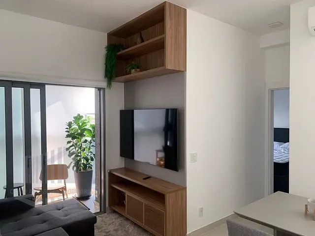 Apartamento com 80m² 1 quarto e 2 banheiros, para alugar, no bairro Indianópolis em São Paulo