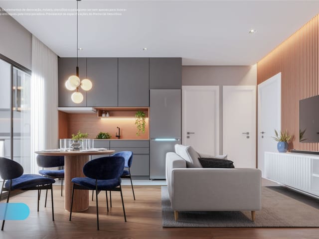 Apartamento 2 quartos e 1 banheiro, à venda, no bairro Portão em Curitiba