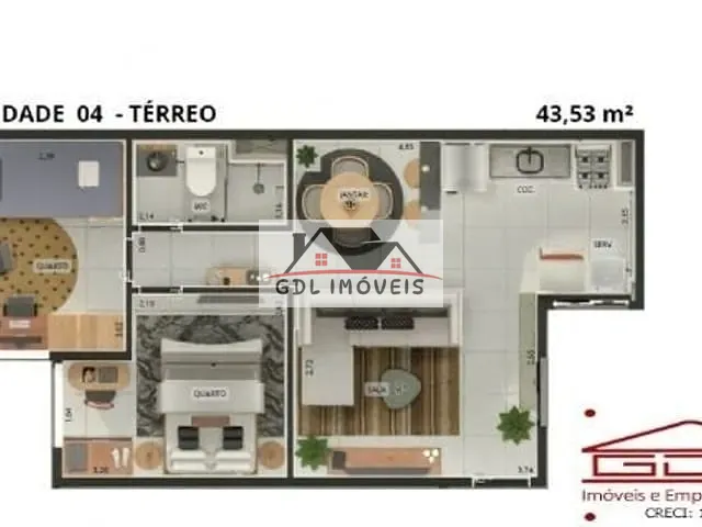 Apartamento 2 quartos e 1 banheiro, à venda, no bairro Jardim Maringá em São Paulo