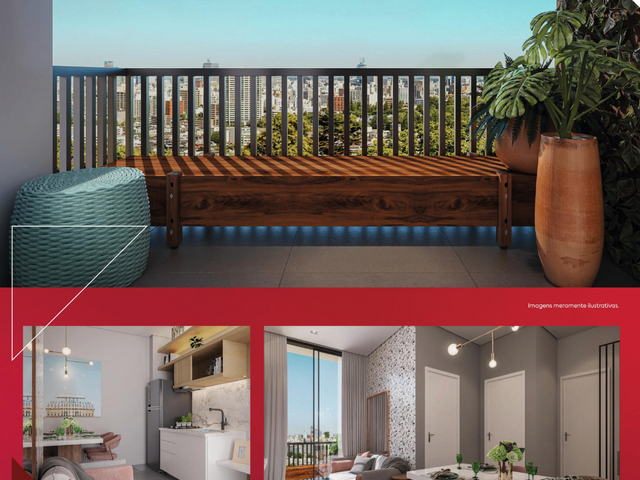Apartamento 1 quarto e 1 banheiro, à venda, no bairro Portão em Curitiba