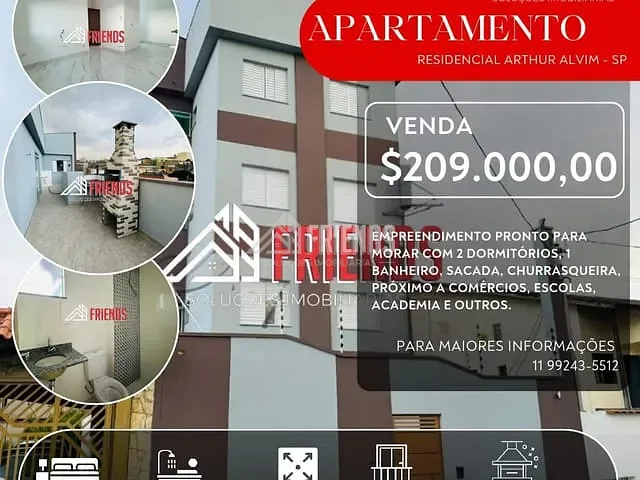 Apartamento com 33m² 2 quartos e 1 banheiro, à venda, no bairro Vila Santa Teresa (Zona Leste) em São Paulo