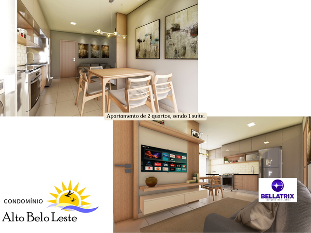 Apartamento com 46m² 2 quartos e 2 banheiros, à venda, no bairro Cidade Jardim em Teresina