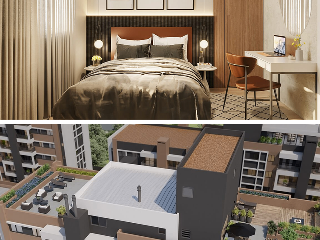 Apartamento 2 quartos e 1 banheiro, à venda, no bairro Tingui em Curitiba