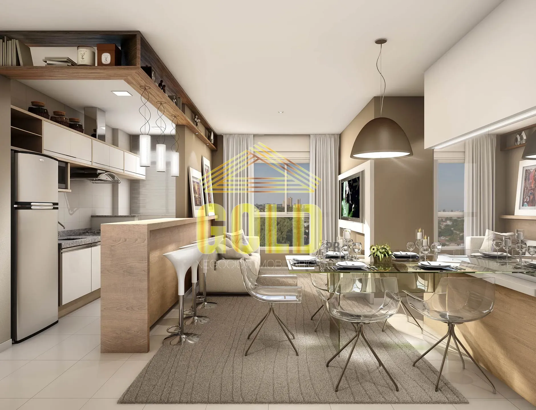 Apartamento, 3 quartos, 57 m² - Foto 1