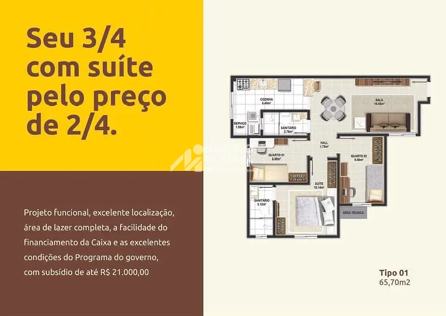 Apartamento, 3 quartos, 65 m² - Foto 28