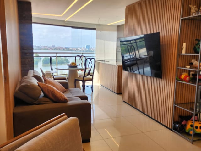 Foto do Apartamento - VENDA - Edifício Solarium I 03 suites I 101 m2 I Conforto, Vista para a Lagoa,  São Luís, MA. | Bonança Imobiliária