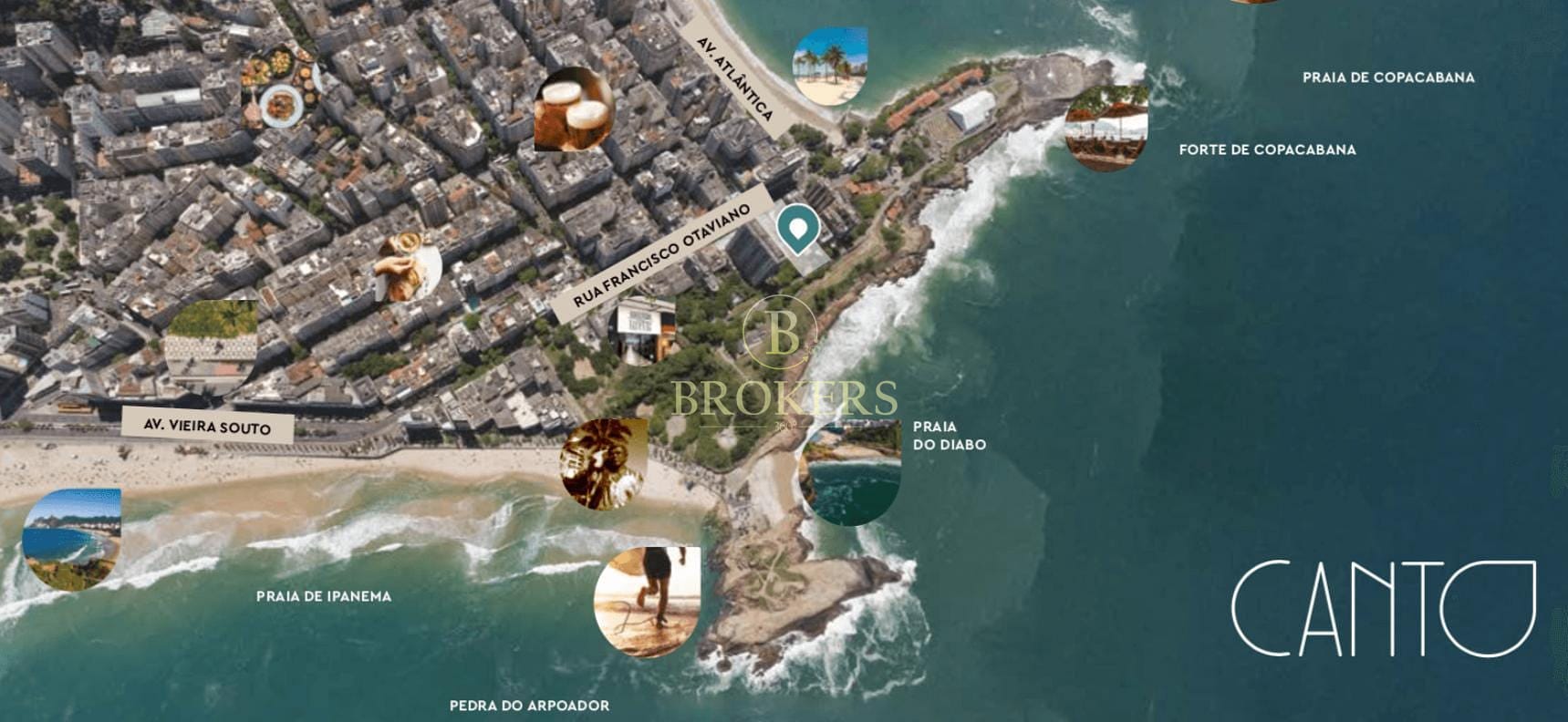Apartamento Garden duplex à venda no condomínio Canto Mar, Copacabana, Varanda, 4 Suítes, Cozinha ampla, Rio de Janeiro, RJ