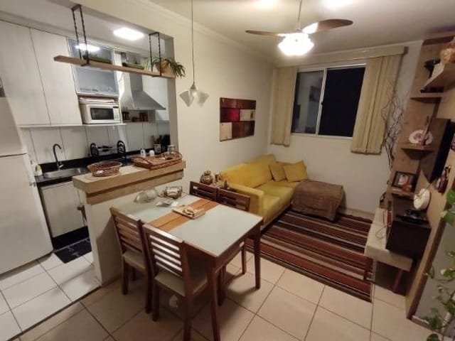 Apartamento com 50m² 2 quartos e 1 banheiro, à venda, no bairro Catharina Zanaga em Americana