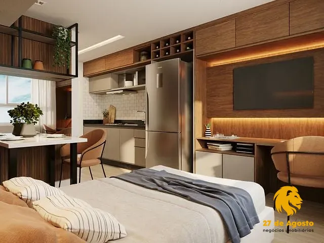 Apartamento com 22m² 1 quarto e 1 banheiro, à venda, no bairro Centro em Curitiba
