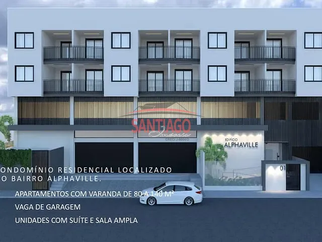 Apartamento 3 quartos e 2 banheiros, à venda, no bairro Alphaville em Santo Antônio de Pádua