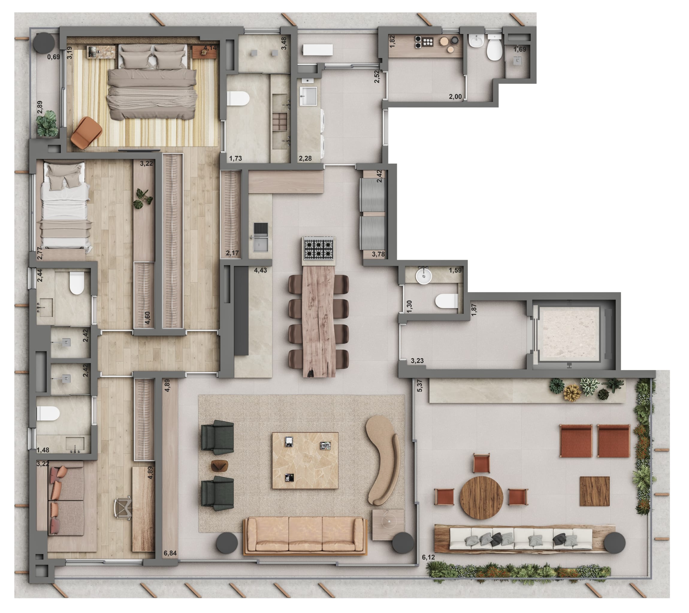 Apartamento, 3 quartos, 205 m² - Foto 6
