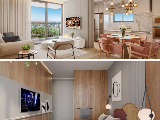 Apartamento 1 quarto e 1 banheiro, à venda, no bairro Alto da Glória em Curitiba