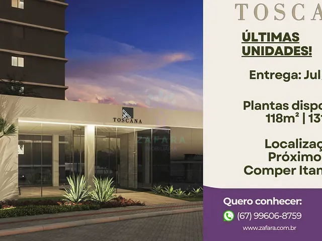 Apartamento 3 quartos e 5 banheiros, à venda, no bairro Itanhangá Park em Campo Grande