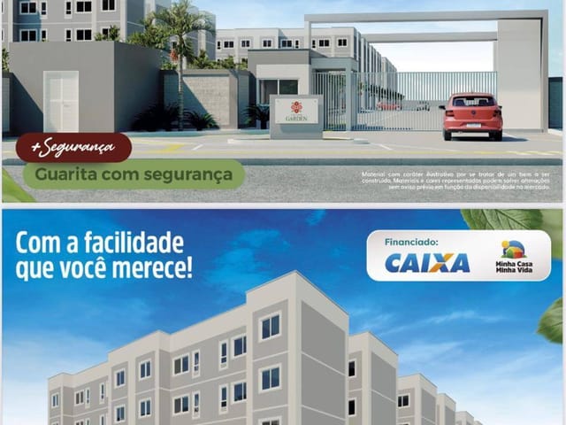 Apartamento com 41m² 2 quartos e 1 banheiro, à venda, no bairro Verde Lar em Teresina