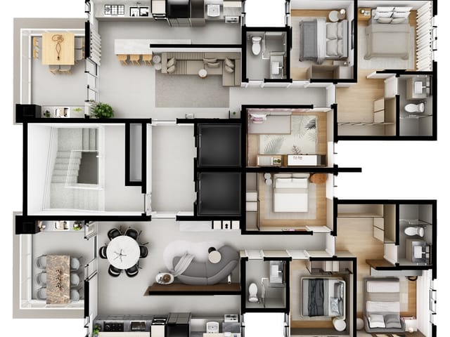 Apartamento 3 quartos e 2 banheiros, à venda, no bairro Centro em Governador Valadares