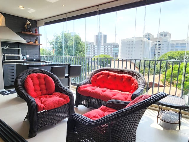 Apartamento com 150m² 3 quartos e 4 banheiros, à venda, no bairro Brooklin Paulista em São Paulo