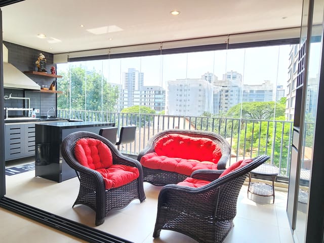 Apartamento com 150m² 3 quartos e 4 banheiros, à venda, no bairro Brooklin Paulista em São Paulo