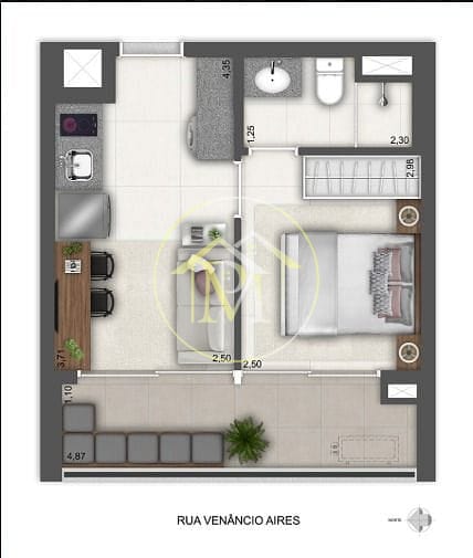 Apartamento, 1 quarto, 31 m² - Foto 7