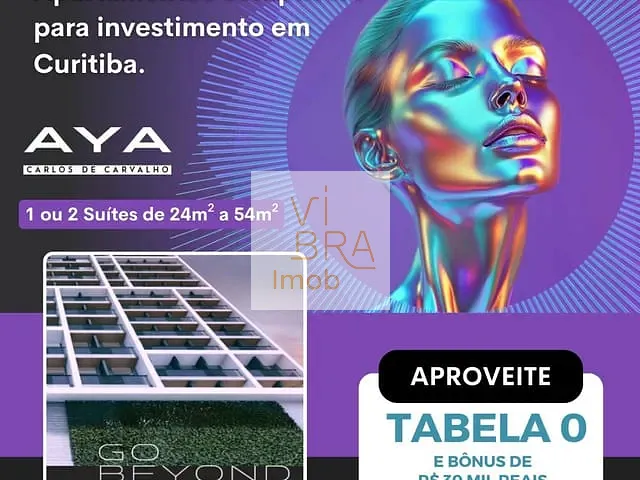 Apartamento 1 quarto e 1 banheiro, à venda, no bairro Centro em Curitiba