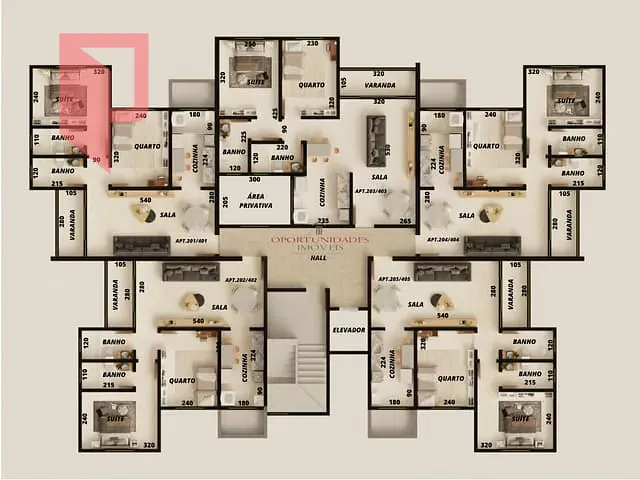 Apartamento com 101m² 2 quartos e 2 banheiros, à venda, no bairro Santa Branca em Belo Horizonte