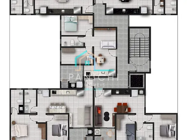 Apartamento com 112m² 2 quartos e 1 banheiro, à venda, no bairro Centro em Ijuí