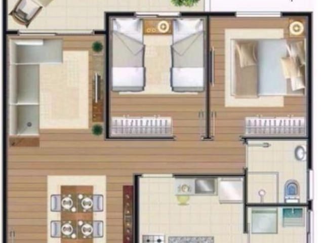 Foto do Apartamento - Apartamento – Monte Castelo – Edifício Grand Terrazzo - 2 Quartos - 5 Minutos do Centro!!!# | RUSSI IMÓVEIS