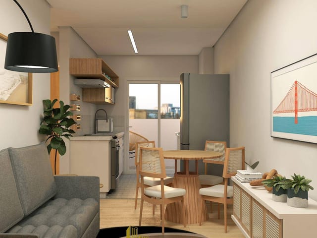Apartamento 2 quartos e 1 banheiro, à venda, no bairro Loteamento Modena em Tatuí