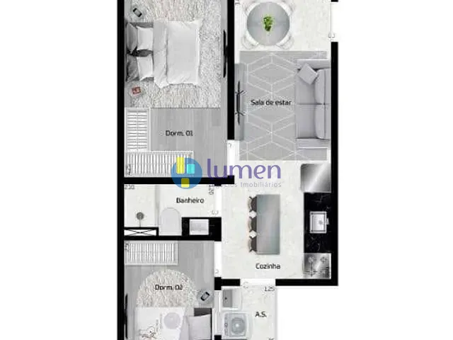 Apartamento 2 quartos e 1 banheiro, à venda, no bairro Vila Formosa em São Paulo