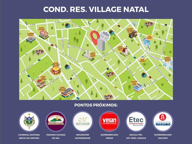Foto do Apartamento - Condomínio Residencial Village Natal | WEB IMÓVEIS MOGI
