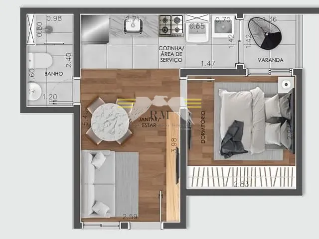 Apartamento 2 quartos e 1 banheiro, à venda, no bairro Vila Formosa em São Paulo