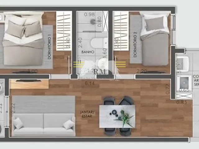 Apartamento 2 quartos e 1 banheiro, à venda, no bairro Vila Formosa em São Paulo