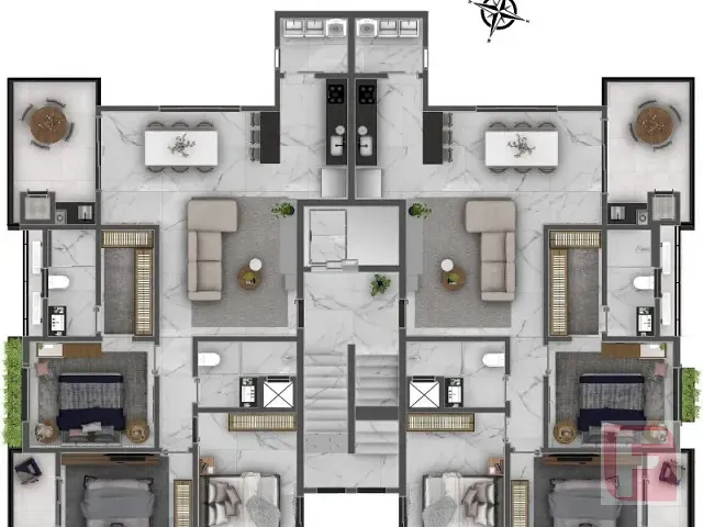 Apartamento 3 quartos e 1 banheiro, à venda, no bairro Centro em Itapoá
