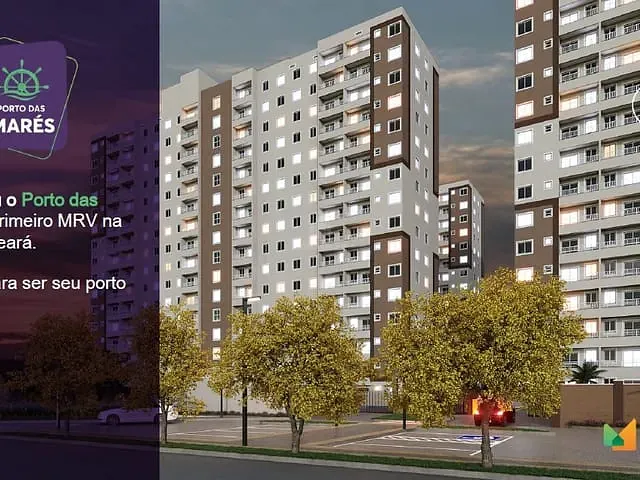 Apartamento 2 quartos e 1 banheiro, à venda, no bairro Barra do Ceará em Fortaleza