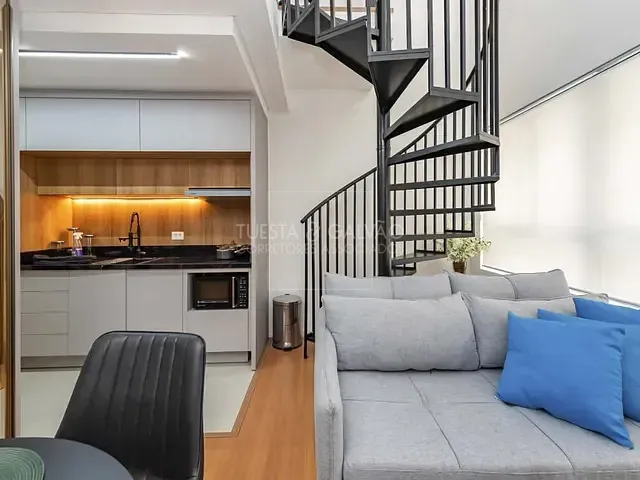 Apartamento com 39m² 1 quarto e 2 banheiros, à venda, no bairro Água Verde em Curitiba