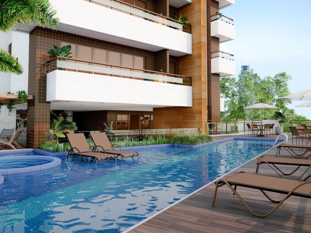 Apartamento 2 quartos e 2 banheiros, à venda, no bairro Meireles em Fortaleza