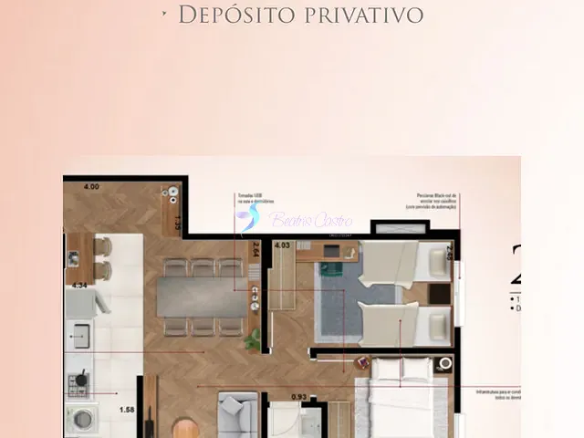 Apartamento com 82m² 2 quartos e 2 banheiros, à venda, no bairro Jardim Alvinópolis em Atibaia