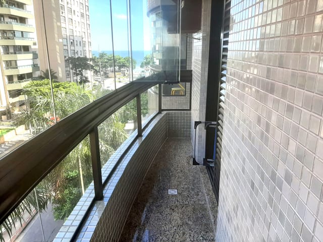 Perspectiva do Apartamento - Apartamento à venda, de 176 m² com 3 suítes, 1 closet, 2 varandas e 2 vagas demarcadas na quadra da praia no Embaré, Santos, SP | eHG Imóveis