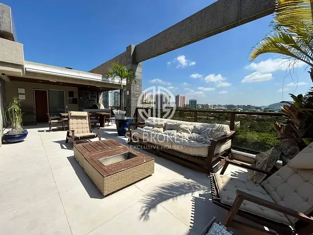 Cobertura / Penthouse com 350m² 3 quartos e 5 banheiros, à venda, no bairro Barra da Tijuca em Rio de Janeiro