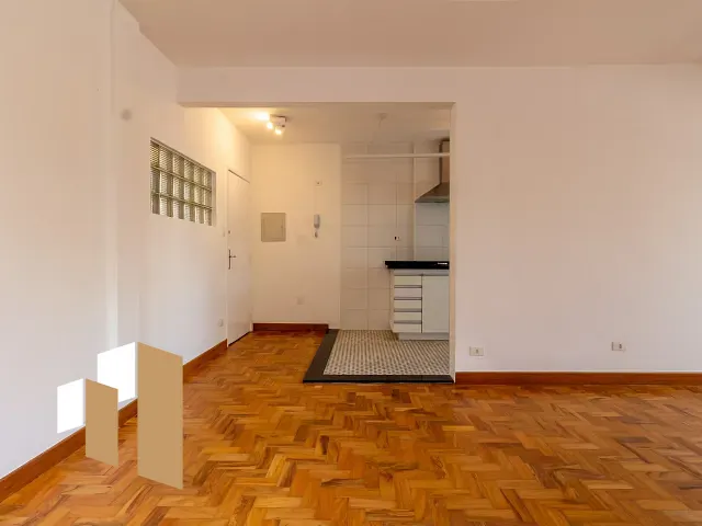 Apartamento 1 quarto e 1 banheiro, à venda, no bairro Vila Buarque em São Paulo