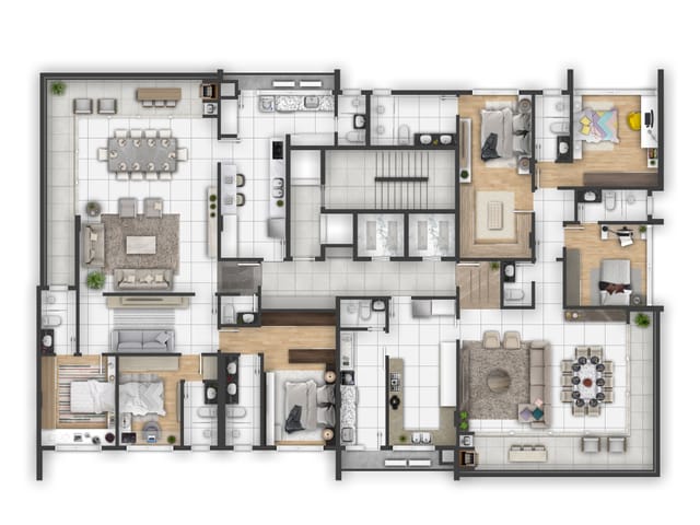 Apartamento com 355m² 3 quartos e 5 banheiros, à venda, no bairro Estrela em Ponta Grossa