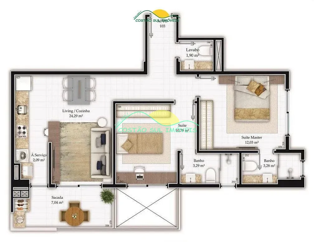 Apartamento, 2 quartos, 75 m² - Foto 22