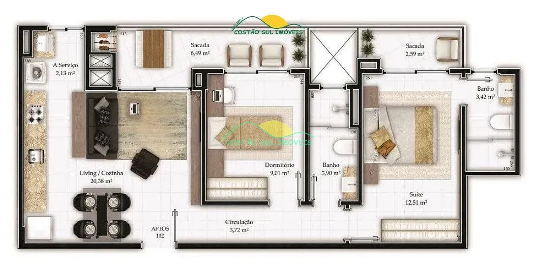 Apartamento, 2 quartos, 75 m² - Foto 21