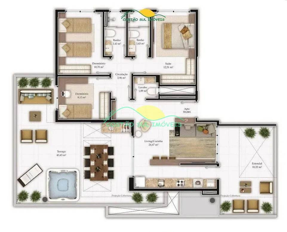 Apartamento, 2 quartos, 75 m² - Foto 18
